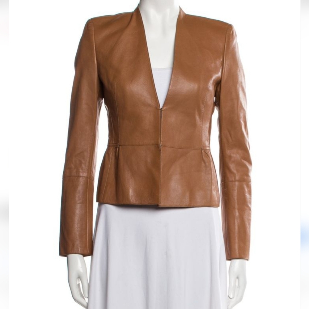Banana Republic Women's Tan Leather Jacket